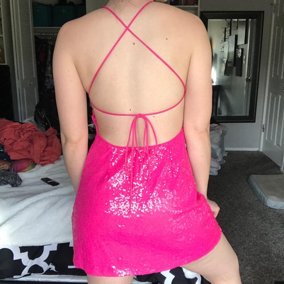 Motel Rocks Pink Mini Dress - Picture 2 of 7